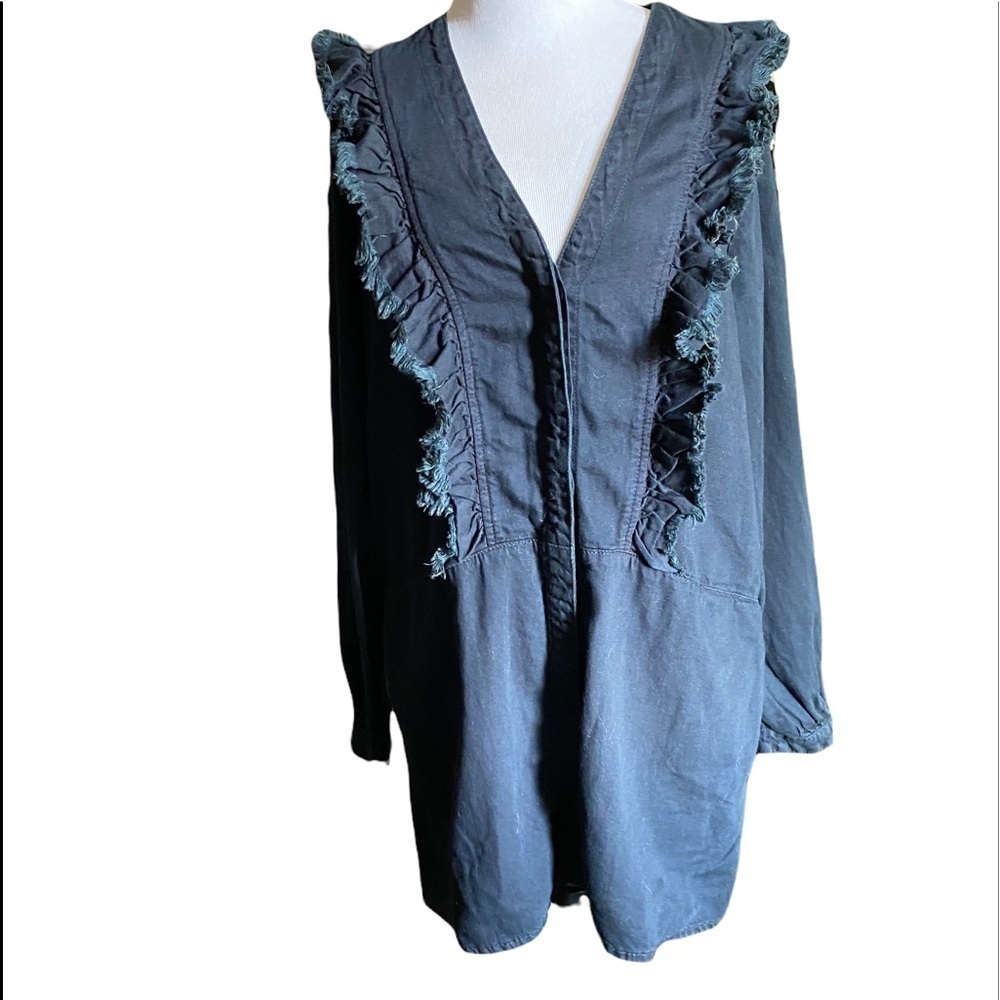 NWT One X One Teaspoon black denim Dress SZ Small